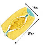 Захисний мішок на блискавці для прання кросівок у пральній машині Lavaggo колір жовтий, фото 4