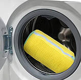 Захисний мішок на блискавці для прання кросівок у пральній машині Lavaggo колір жовтий, фото 6