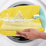 Захисний мішок на блискавці для прання кросівок у пральній машині Lavaggo колір жовтий, фото 8
