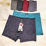 Чоловічі труси боксери Taso бавовна+бамбук 1 шт Розмір XL XXL 3XL 4XL, фото 3
