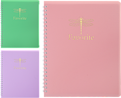 Записна книжка на пружині (В5, 80 аркушів, клітинка, асортимент) Buromax Favourite Pastel BM.24252150