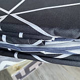 Постільна білизна Євро розмір із простирадлом на гумці 180х200+20 см Комплект постільної білизни Фланель, фото 2