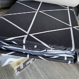 Постільна білизна Євро розмір із простирадлом на гумці 180х200+20 см Комплект постільної білизни Фланель, фото 5