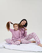 Жіноча піжама зі штанамі Олені — family look мама/дочка