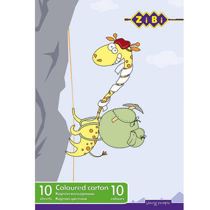 Кольоровий картон, A4, 10 кольорів – 10 арк., 230 г/м², KIDS Line (ZB.1950)