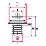 Фіксатор кліпса крила Nissan 768821KA1A, фото 2