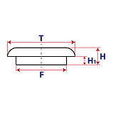Ковпачок заглушка маточини, колісного диска Kia 59x55, фото 3