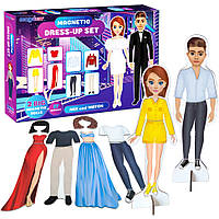 Настільна магнітна гра "Magnetic dolls" ML4032-09 EN 2 магнітні ляльки та 37 магнітів