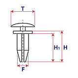 Пістон бампера Chrysler Jeep 6503453 3538874, фото 2