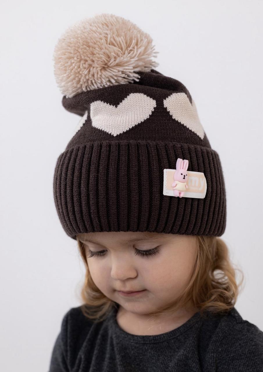 Шапка для дівчинки одинарна 09824, фото 1