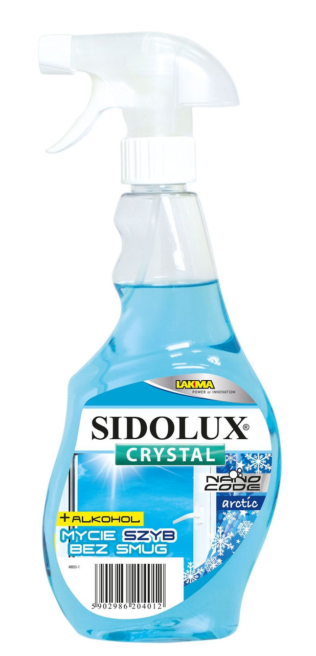 Засіб для миття вікон та скляних поверхонь Sidolux Crystal Арктика 500 мл, фото 1