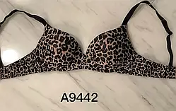 Гладкий бюстгальтер без кісточок із пушапом Balaloum 9442 леопардовий принт