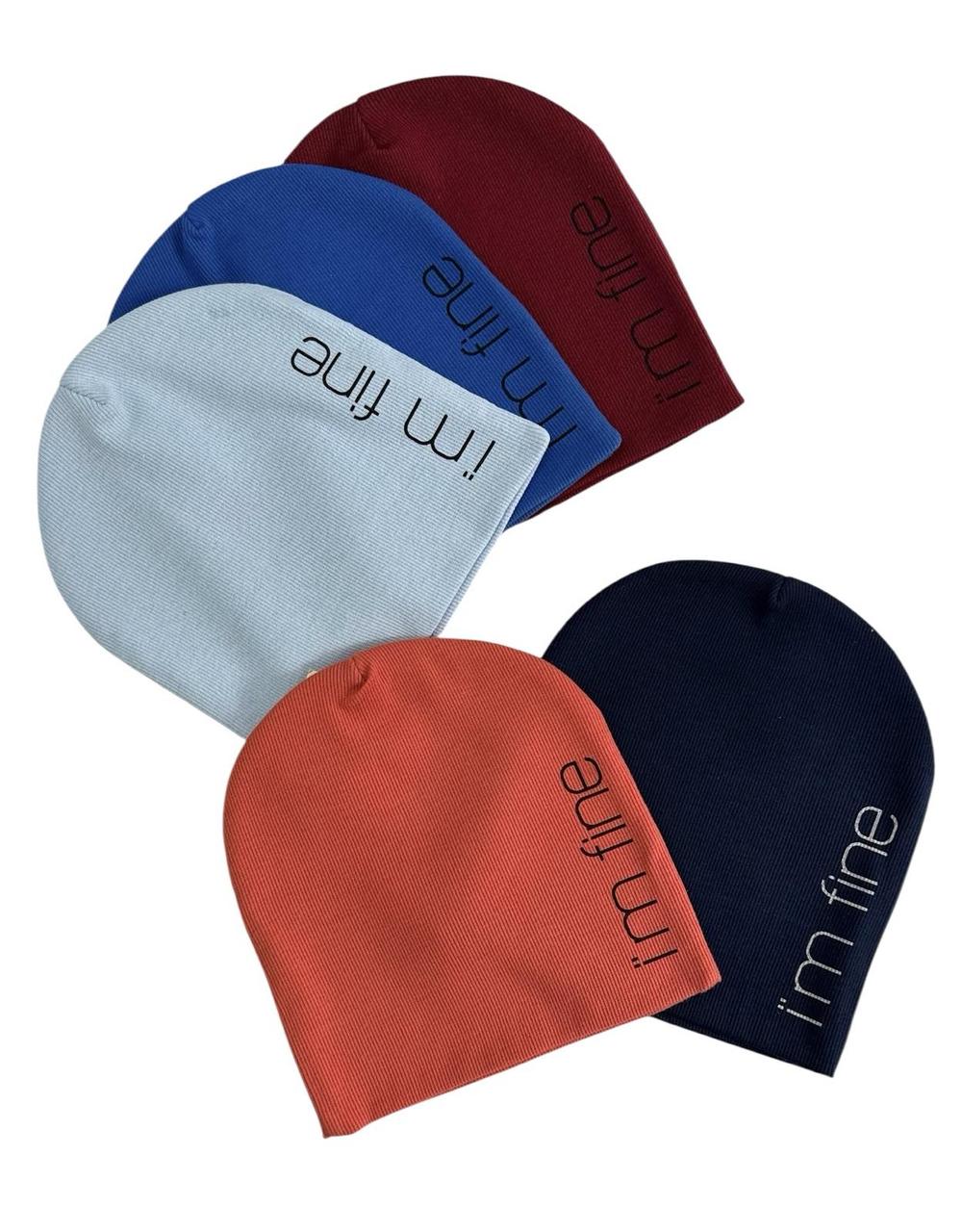 Шапка дитяча для хлопчика подвійна