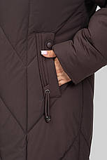 Жіноче пальто для сильних морозів з високим коміром, фото 4