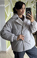 Розпродаж жіноча куртка демісезонна осіння L сіра