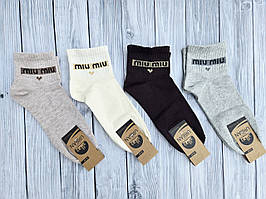 Жіночі шкарпетки короткі гумка ТЕННІС НЛ 36-40 асорті miu