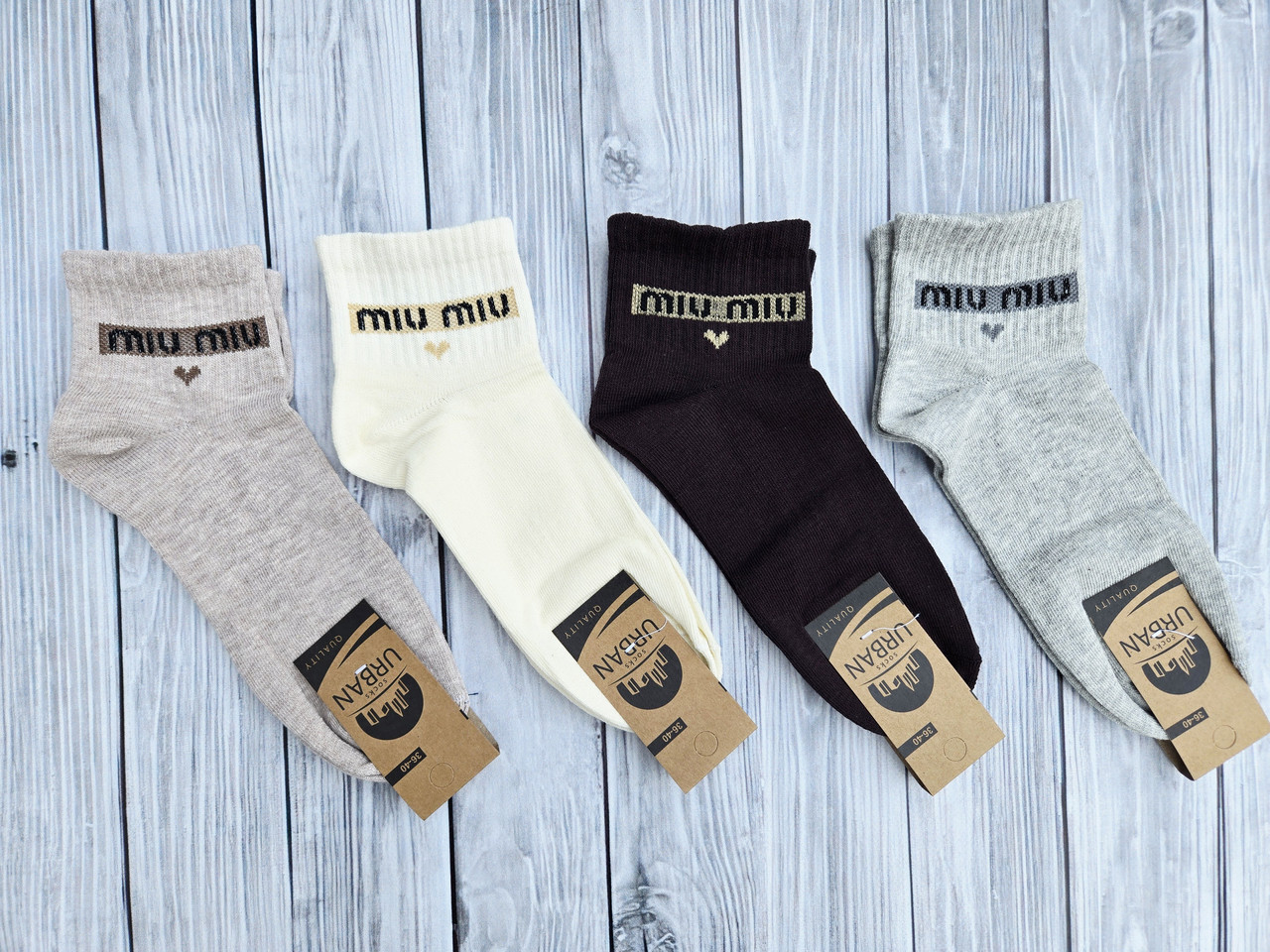 Жіночі шкарпетки короткі гумка ТЕННІС НЛ 36-40 асорті miu