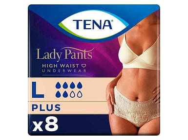 Підгузки-трусики для дорослих Lady Pants Plus р.L 8шт Crème ТМ TENA