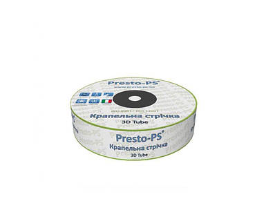 Крапельна стрічка 500м 16мм 3D Tube емітерна 0,18 (1,38л/г)(15см) ТМ PRESTO-PS
