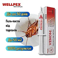 Таргани на кухні — Venom Gel 2×35 г: гель-паста; краплі у щілинах, перенос у гніздо; швидке знищення колонії, без різкого запаху, фото 2