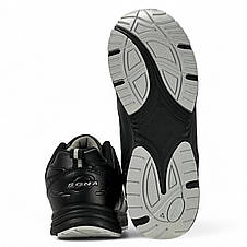 Чоловічі осінні шкіряні кросівки Bona чорні демісезонні 658C, фото 3