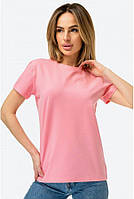 Женская футболка базовая розовая