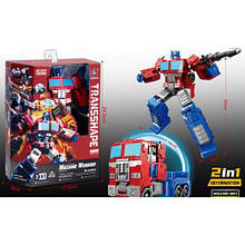 Трансформер HD1 TF, робот 20см+трейлер, метал+пластик, в кор-ці 17,5-24-8см, HD129 червоний