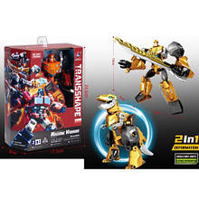 Трансформер HD1 TF, робот 20см+трейлер, метал+пластик, в кор-ці 17,5-24-8см, HD134 помаранчевий