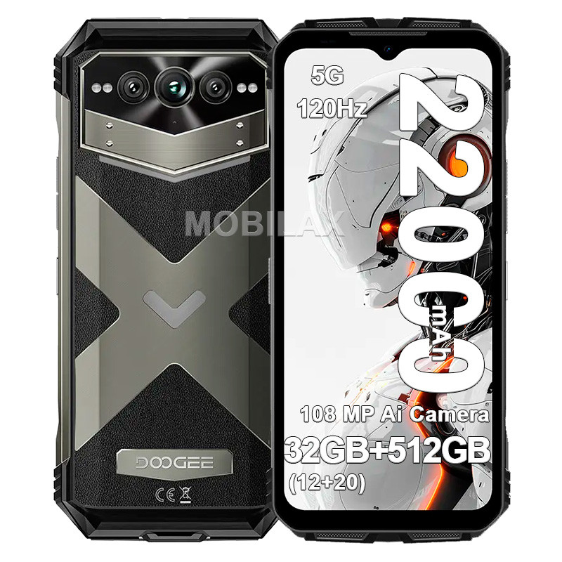 Телефон Doogee V Max Pro 12Gb/512Gb 22000 mAh 5G протиударний захист IP69K, фото 1