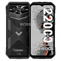 Телефон протиударний Doogee V Max Pro 12Gb/512Gb 22000 mAh 5G з камерою нічного бачення потужний