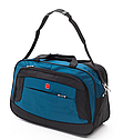 Дорожня сумка 62×24×41 см, ручна поклажа в літак, спортивна, з плечовим ременем/ Бірюзова, фото 5
