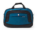 Дорожня сумка 62×24×41 см, ручна поклажа в літак, спортивна, з плечовим ременем/ Бірюзова, фото 3