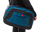 Дорожня сумка 62×24×41 см, ручна поклажа в літак, спортивна, з плечовим ременем/ Бірюзова, фото 10