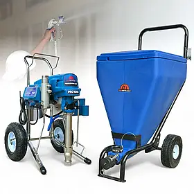 Бункер Profinstrument 95 л для шпаклівки з підключенням до поршневих апаратів