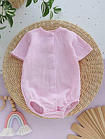 Дитячій бодік для новонародженої дівчинки з мусліну