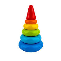 Іграшкова пірамідка Technok Toys 6863 пластик 4 кільця 20 см різнобарвний