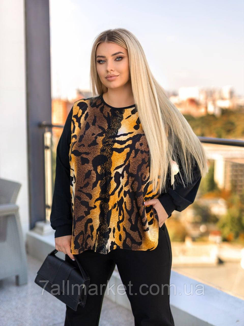 Блуза жіноча мікроолія, незалежна за розміри 52-58 "ASTRA" недорого від прямого постачальника