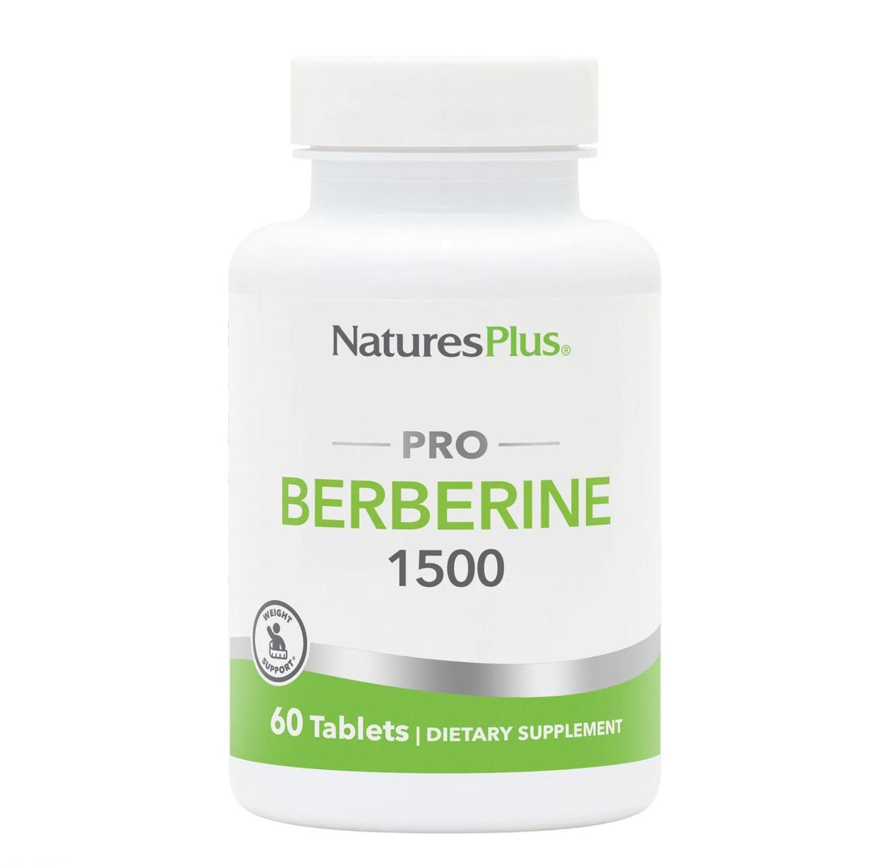 Берберін Nature's Plus Berberine, 1500 мг, 60 таблеток, фото 1