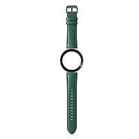 Комплект для Xiaomi Watch S3/S4 Green-black (безель ATR+шкіряний ремінець), фото 2