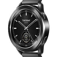 Комплект для Xiaomi Watch S3/S4 Green-black (безель ATR+шкіряний ремінець), фото 4