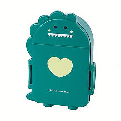 Ланч-бокс зі столовими приборами 19х13х6.5см, Зелений / Ланч бокс / Контейнер для їжі / Судок для їжі