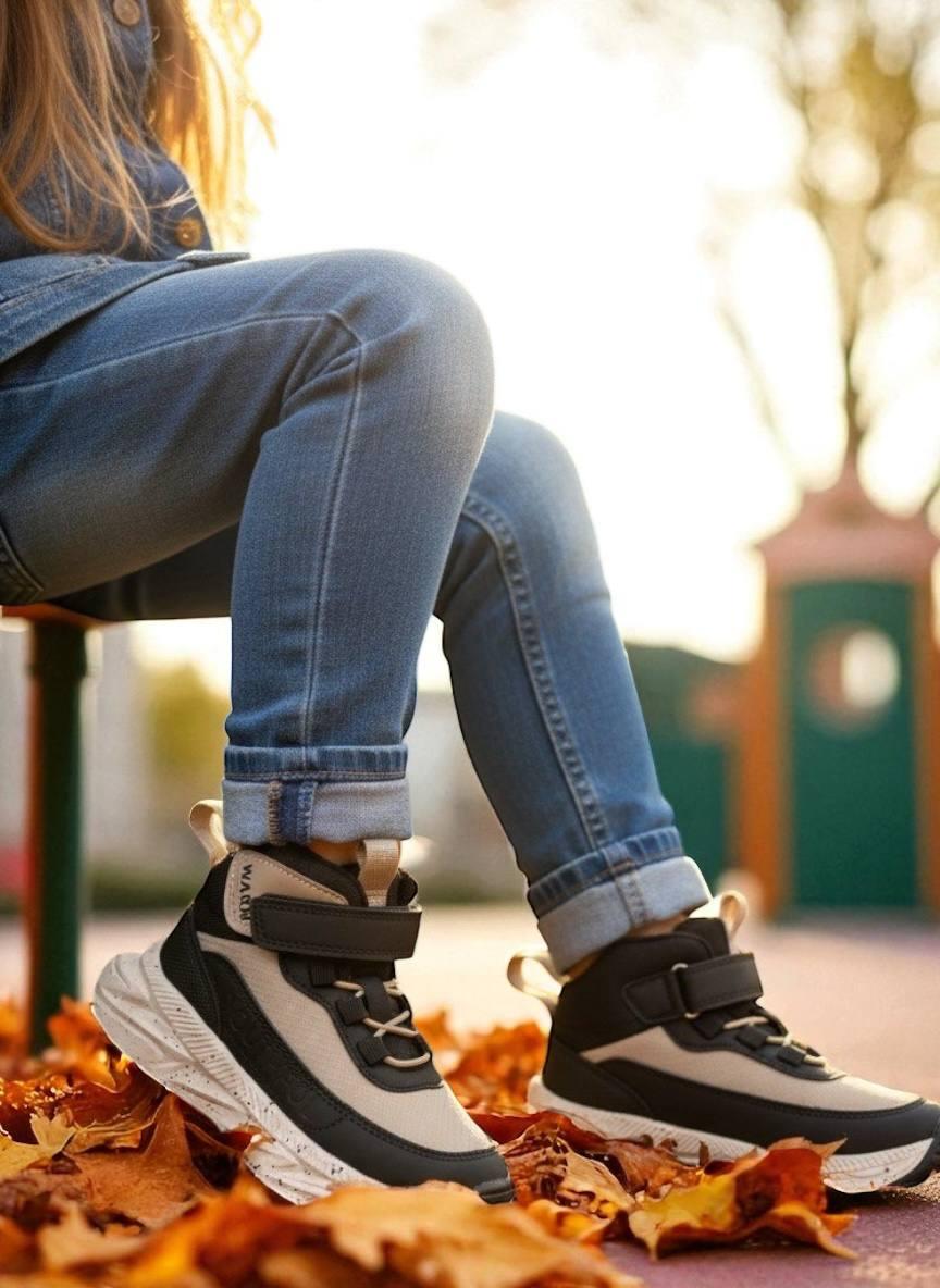 Дитяче демосизонне взуття для дівчаток, черевики, спортивні хайтопи утеплені на липучці. РОЗМІР: 28,32, фото 1