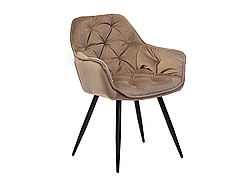Стілець M-65 капучино велюр + чорний
