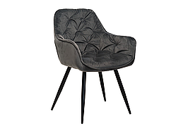Стілець M-65 сірий велюр + чорний