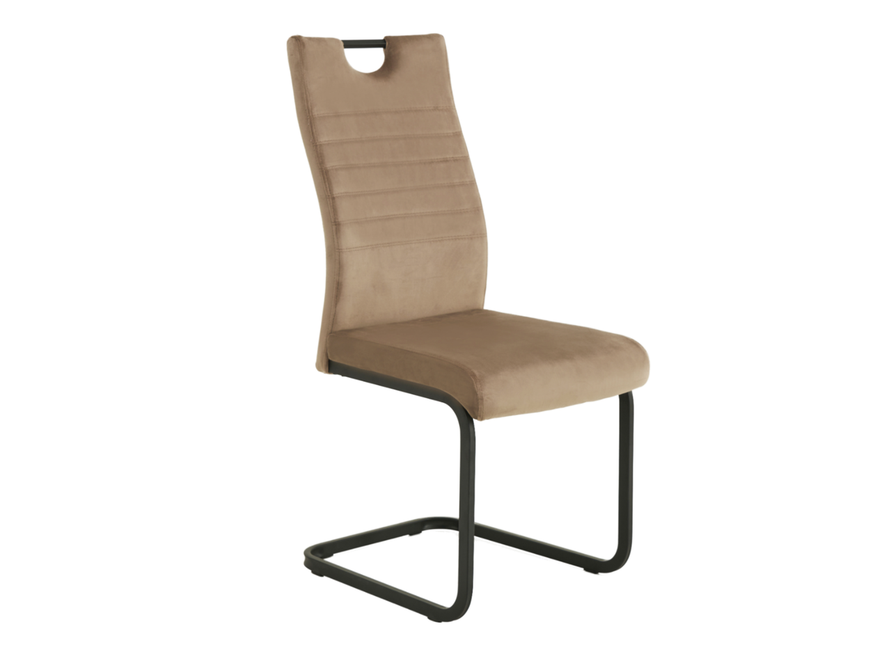 Стілець S-121 капучино велюр + чорний, фото 1