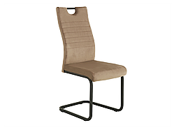 Стілець S-121 капучино велюр + чорний