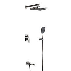 F7176-9 душ. система вбуд. 3х функц. одноваж. лат. Ø35 (гангрей) {4/1}