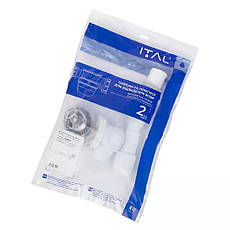 D1011K душ. піддон низький 1 1/2 Сlick-Сlack, гофротруба 40*40/50 {60