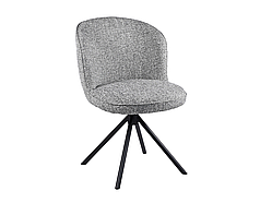 Стілець поворотний R-160 графітовий твід + чорний