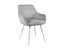 Стілець M-240 сивий + білий